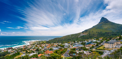 Panoramisch landschap van Kaapstad