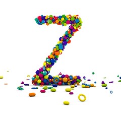 litera Z z prostych figur 3D © vempireart