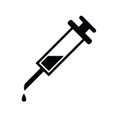 icon Syringe needle on lab, vector ESP10