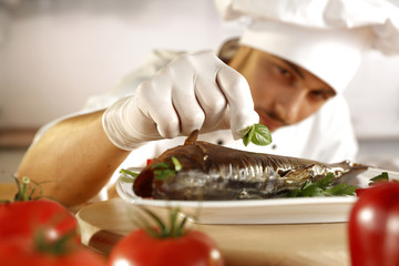 cook and kitchen room  