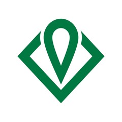 Abstract square logo design
