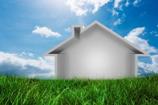 Composite image of house structure