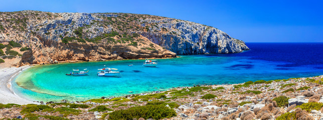 Turquoise crystal beaches of Greece - Kounoupa in Astypalea island