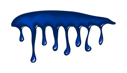 water ink drip, dripping paint vector symbol icon design.