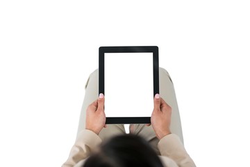 Businesswoman using digital tablet