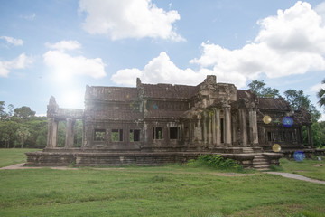 Fototapeta na wymiar Ancient stone ruins of Angkor Wat, Phanom Rung