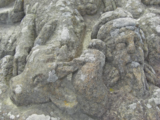 Saint Malo, rochers sculptés de Rothéneuf