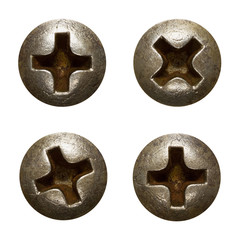 Rusty screw heads