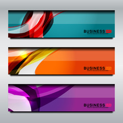 Fototapeta premium Business Banners Background Design, vector illustration