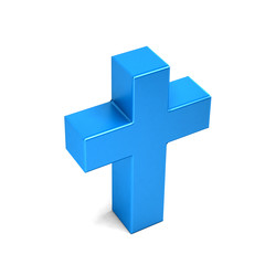 Obraz premium Chriistian Cross. 3D Rendering Illustration