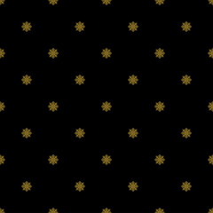 Golden vintage decor seamless pattern. Vector illustration for your design