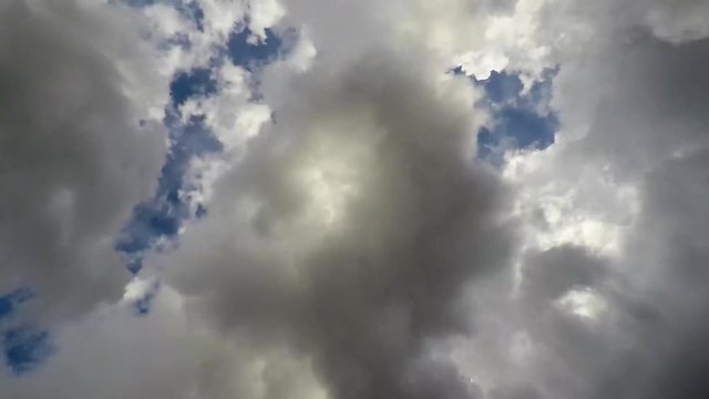 Time Lapse of Clouds and the Sun 4k