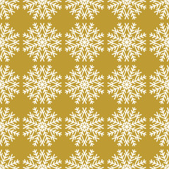 Golden vintage decor seamless pattern. Vector illustration for your design