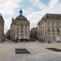 Obraz premium View of the Buildings at Place de la Bourse in Bordeaux