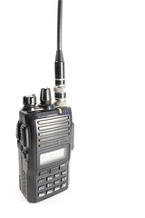 Radio communication equipment on a white background, It is that