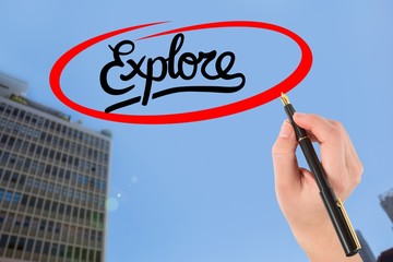 hand drawing explore graphic