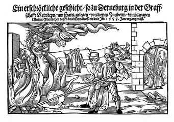 Burning of three witches, 1555
