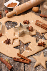 baking christmas gingerbread