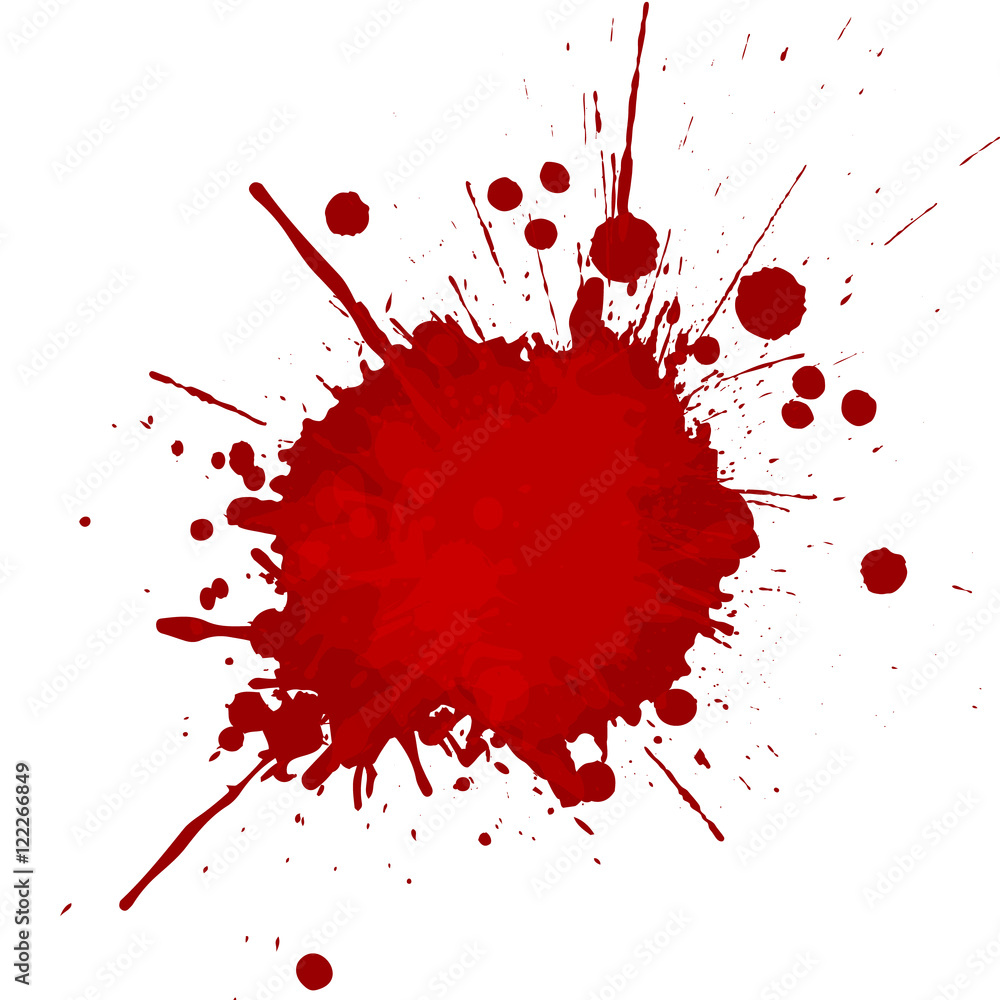Poster vector red color splatter design background. illustration vector