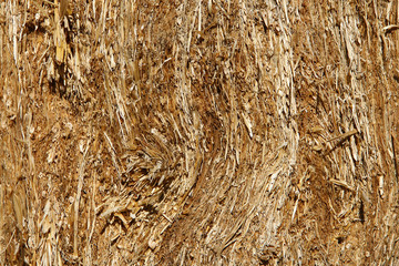 Mur de paille compressée