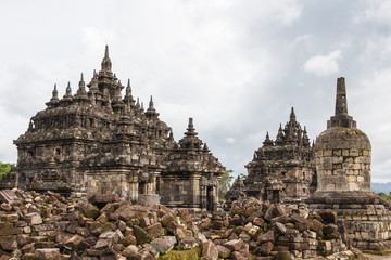 Ruins of Plaosan temple complex, Java island, Indonesia