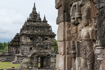 Fototapeta na wymiar Ruins of Plaosan temple complex, Java island, Indonesia