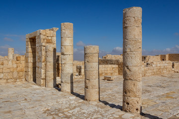 Fototapeta premium Ruins of the ancient Avdat settlement, Negev, Israel