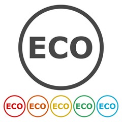 Eco friendly label. Eco icon