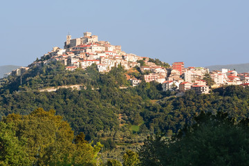 Fototapeta na wymiar Casoli in Abruzzo, small village in the country