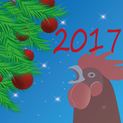 New Year's balls. Vector illustration.