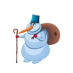 Snowman - carrot nose