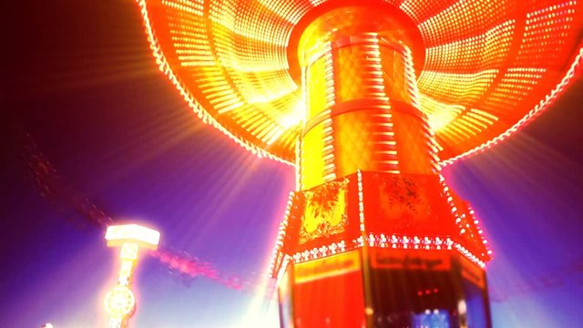 An out of control carousel created by Tron!