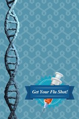 Flu shot message with copy space
