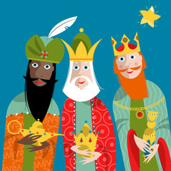 Fototapeta premium Three Kings. Three wise men.