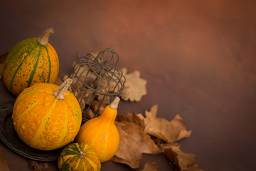 Background with pumpkin