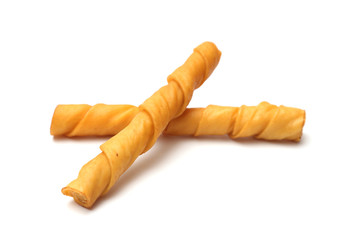 Dog chew toys isolated on a white background