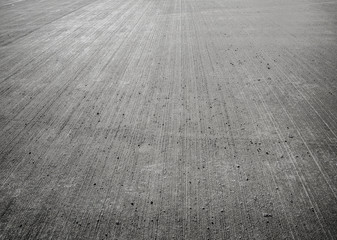 Concrete floor aircraft runaway