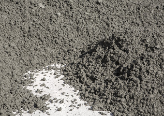 Wet concrete background