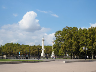 Statues Bordering the Esplanade des Quinconces in Bordeaux