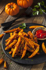 Homemade Organic Pumpkin French Fries