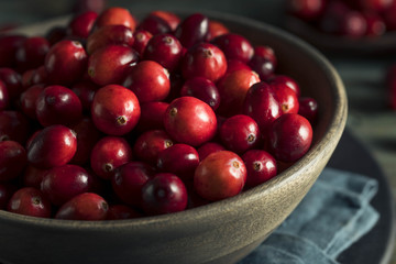Raw Organic Red Cranberries