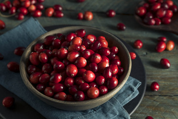 Raw Organic Red Cranberries