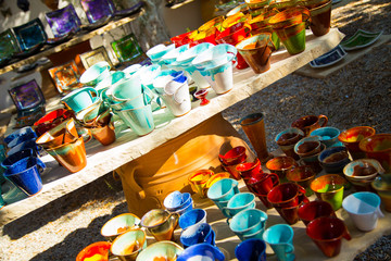 shop of ceramic souvenirs