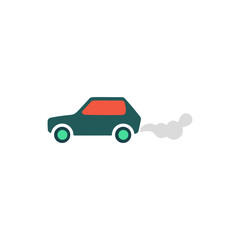 Car smoke Icon Vector