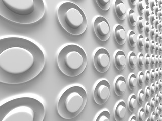 Abstract White Circle Pattern Wall Background