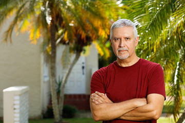 Handsome man outdoors