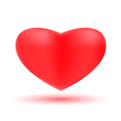 Symbol of love - Red 3D Valentine hearts,