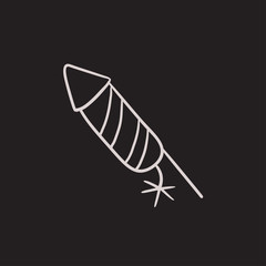 Firework sketch icon.