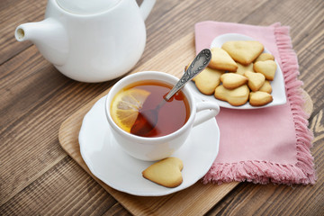 Cup of tea and cookies