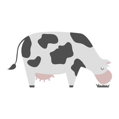 Cartoon cow character